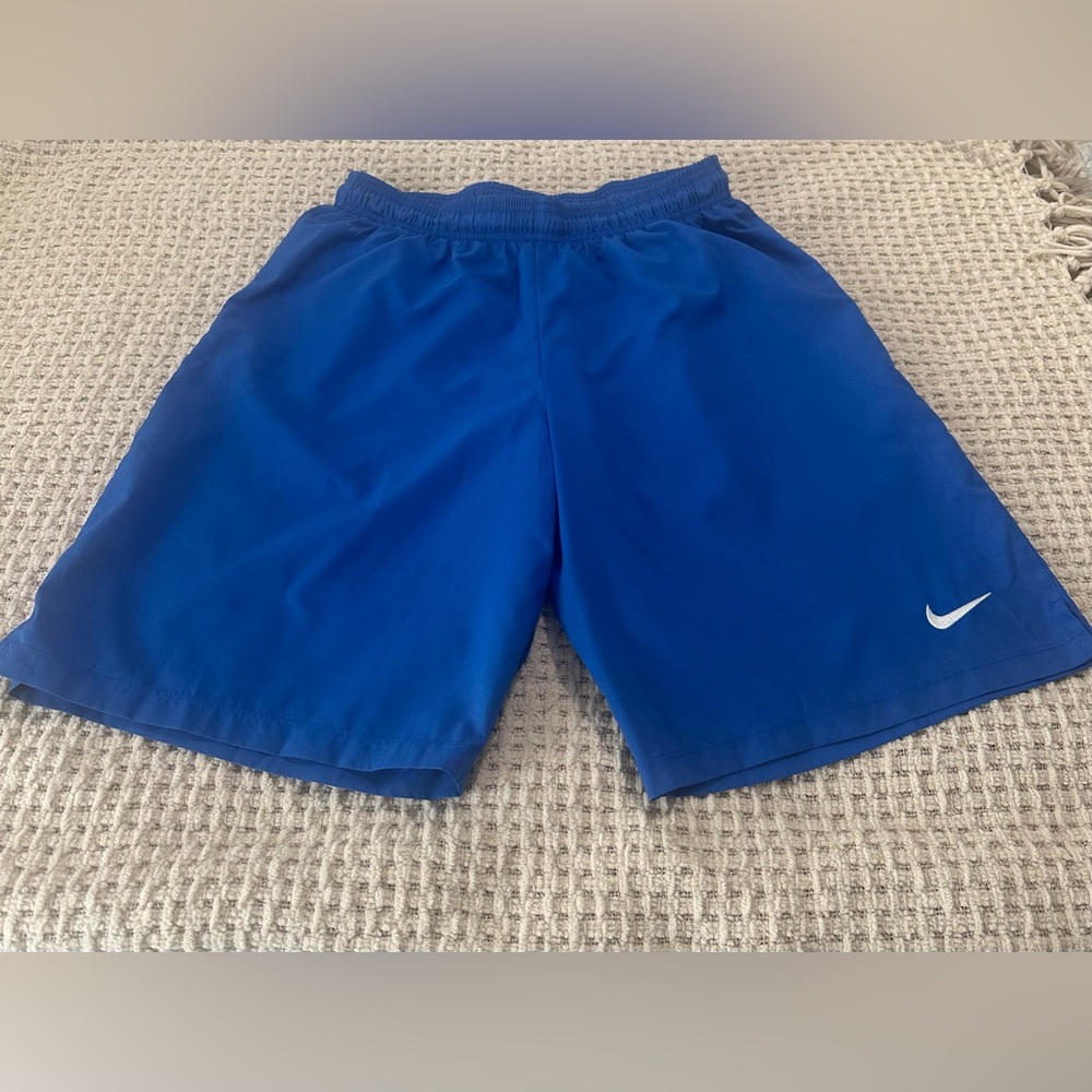 Nike Blue Athletic Shorts Lightweight Elastic Waist